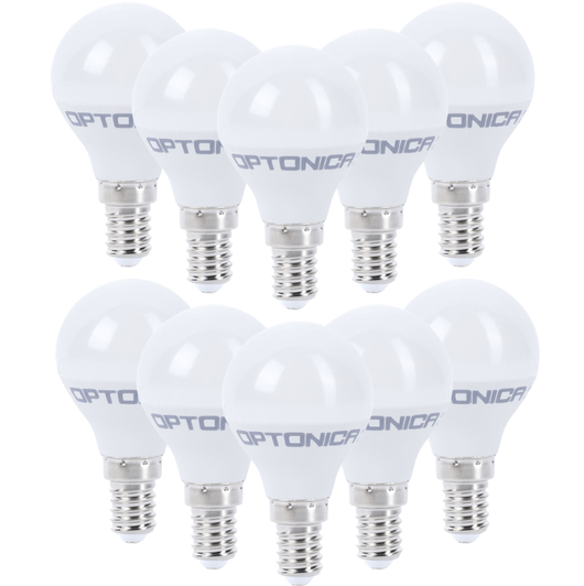 Lampadina led goccia e14 8,5watt resa 60watt risparmio energetico 4500k pezzi 10