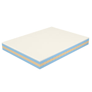 Materasso Memory Foam 140x195, Alto 21 cm - 4 Strati, Dispositivo Medico, Rivestimento Pure | Bora