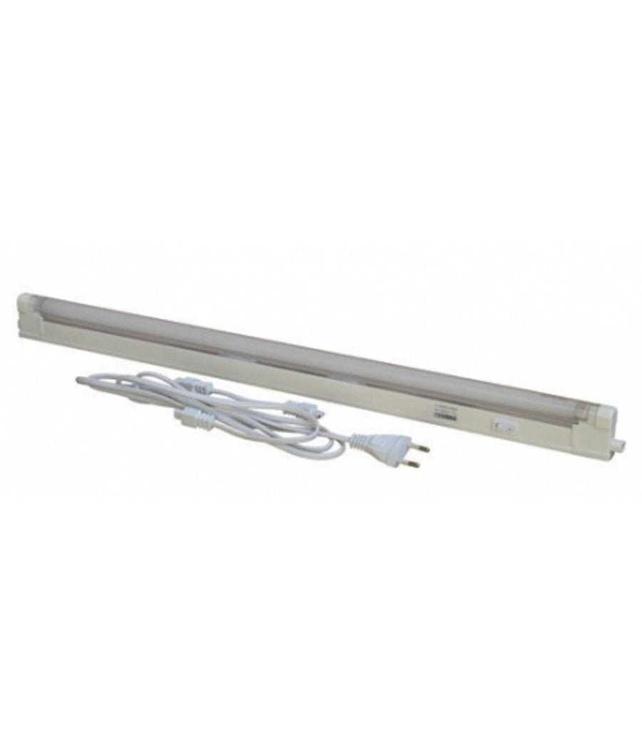 4w Tubo Neon 30cm Led Completo Di Plafoniera T5 Luce Fredda 6500k Cavo 1 Metro         