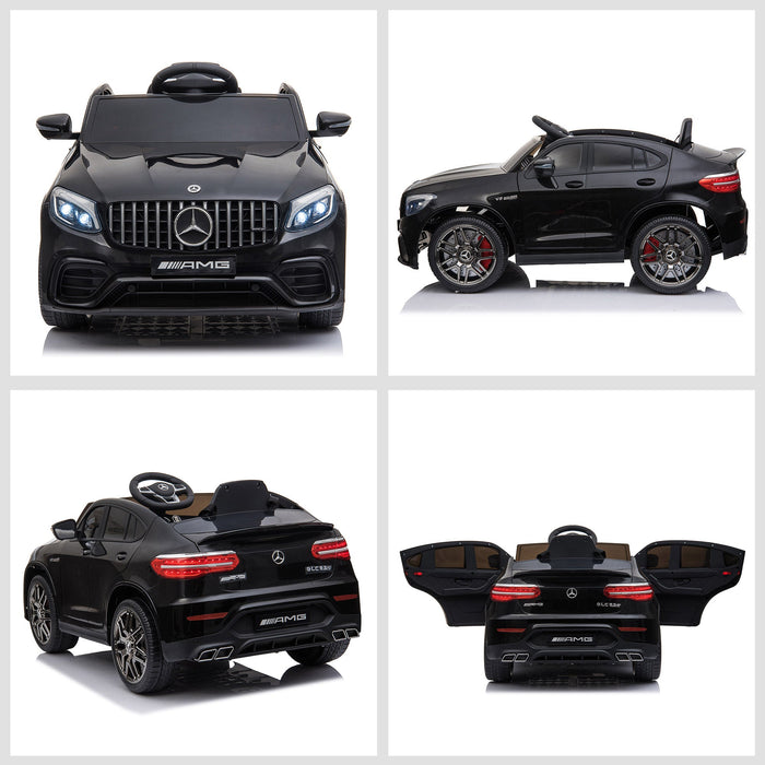 Macchina Elettrica per Bambini 12V con Licenza Mercedes GLA 45 AMG Nera