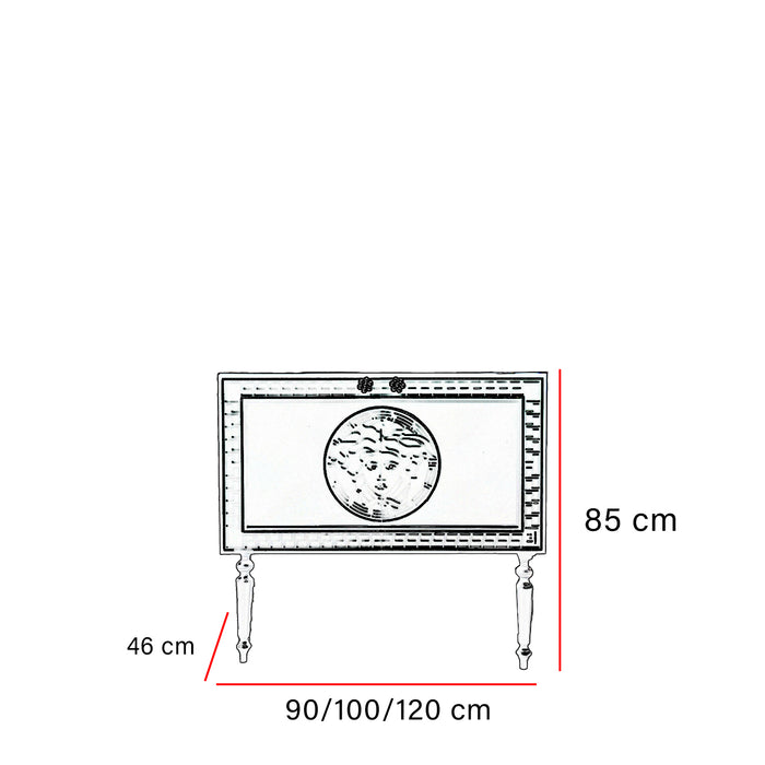 Mobile bagno nero Cronos 90 - 100 cm