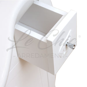 Mobile bagno shabby 105cm bianco