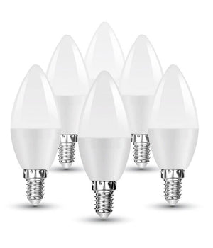 5 Lampadine Led E14 C37 Candela 4,5w Luce Calda Fredda Naturale Samsung V-tac255  -bianco Caldo      -