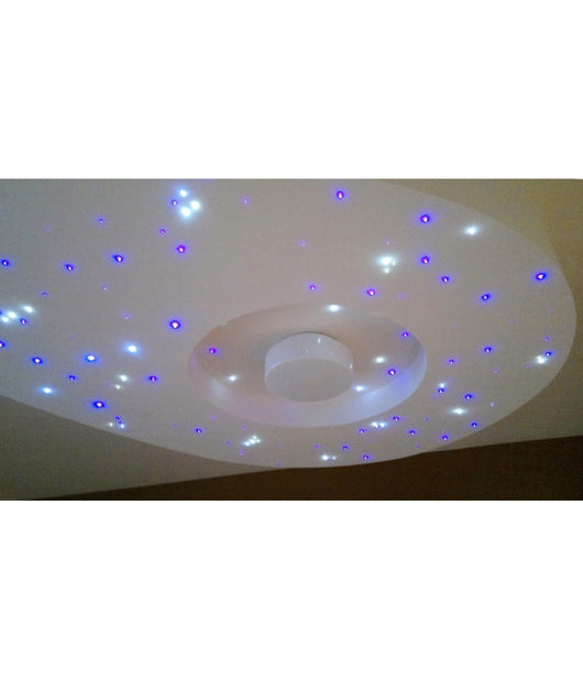 50 Led Cielo Stellato Incasso Luce Bianca O Blu Fredda Kit Punti Luce 5/12v  -blu      -