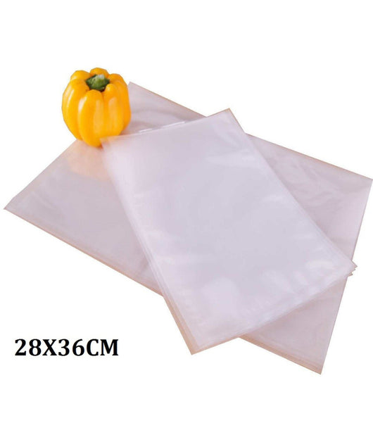 50 Sacchetti Buste Sottovuoto 28x36cm Per Conservazione Alimenti Cibi Frutta         