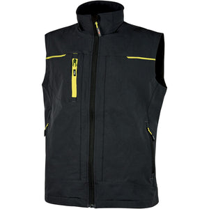 U-Power Gilet Saturn Nero/Giallo  tagliaM