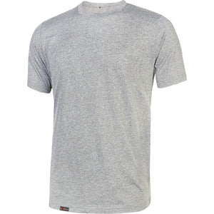 U-Power T-Shirt Linear Grigio Chiaro  tagliaL