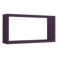 Mensola da Muro Modello ARTU', Pensile Bagno, Mensola da Parete, Scaffale da Parete, 70x35 p15.5 cm. Finitura  VIOLA MELANZANA - MADE IN ITALY