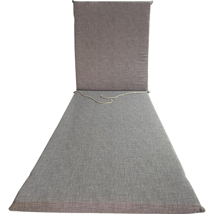 CUSCINO GARDEN GRIGIO LETTINO H.4,5 CM.190X60  PZ 2 