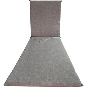 CUSCINO GARDEN GRIGIO LETTINO H.4,5 CM.190X60  PZ 2 