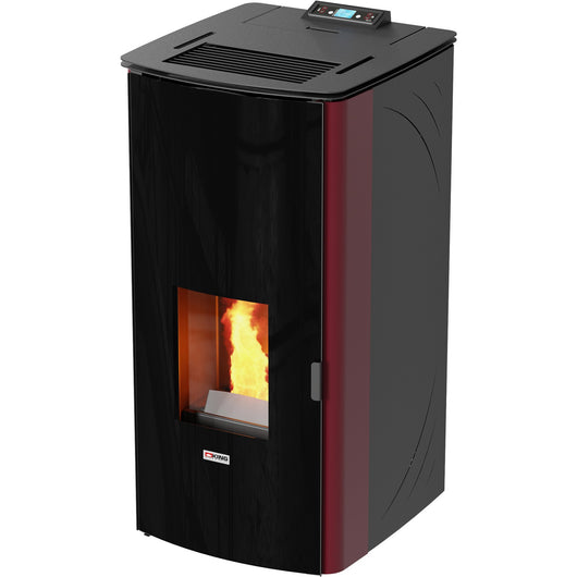 stufa pellet king 17dd idro kw17 bordeaux 500202