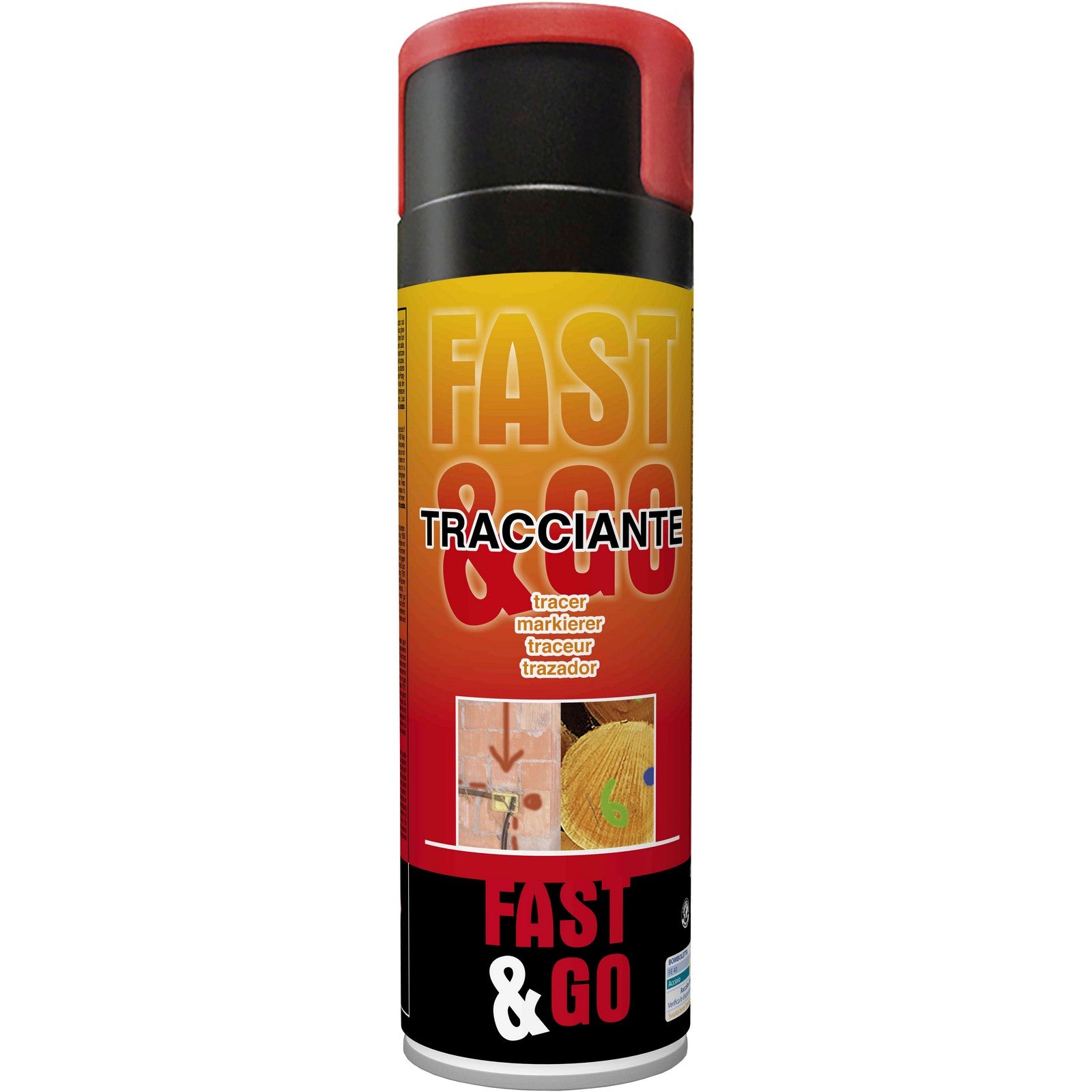 12pz fastgo tracciante rosso ml.500 500207