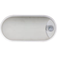 PLAFONIERA  LED OVALE 18W  2000LM CON SENSORE  PZ 1 