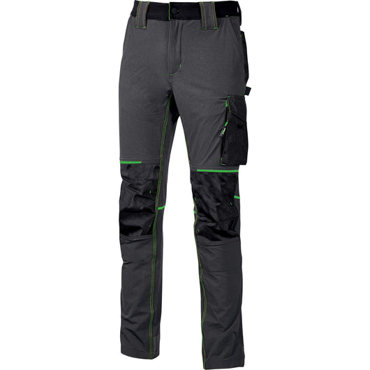 U-Power Pantalone Atom Slim Fit Grigio-Verde  tagliaM