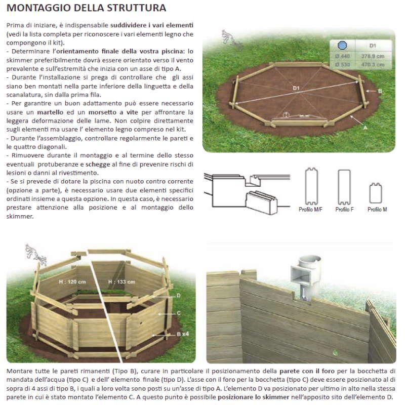 Piscina Fuori Terra Rotonda   5,05 M X H 1,20 M Con Filtro A Sabbia E Scaletta