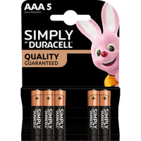 10blister duracell simply alcalina m/stilo bl.5 pz 500999