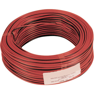 CAVO ELETTRICO HI-FI ROSSO-NERO 2X0,75  (100 metri)