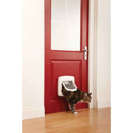 PetSafe Porta Basculante per Gatti a 4 Modalità Deluxe 400 Bianca 411383