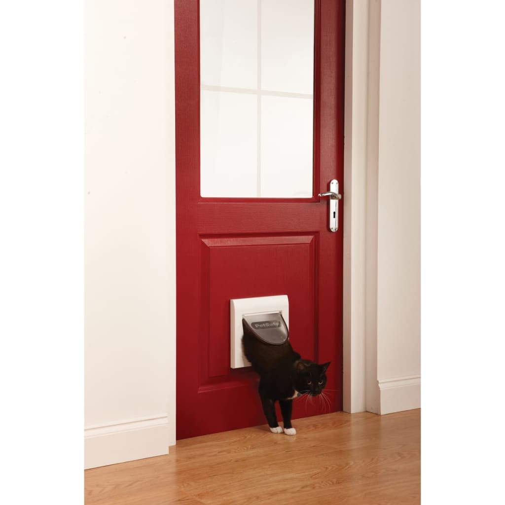 PetSafe Porta per Gatti Magnetica a 4 Modalità Classic 932 Bianca 411406