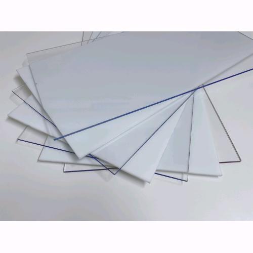 Vetro Sintetico Pretagliato Liscio Bianco Opalino 50x50 cm da 2mm Termoformabile