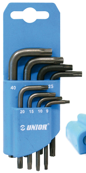 Unior serie chiavi torx con foro 8 pz. art. 220 tx - Unior