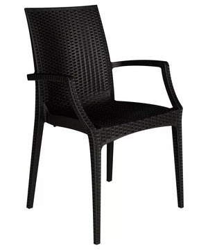 Poltrona Rattan Bistrot colore antracite