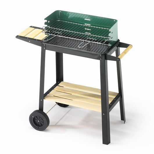 BARBECUE A CARBONELLA BBQ CARBONE CON GRIGLIA 50x25cm REGOLABILE OMPAGRILL 50311