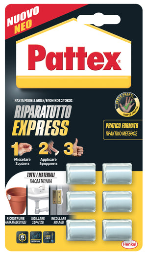 PATTEX ADESIVO RIPARA TUTTO EXPRESS MONODOSE HENKEL ITALIA PZ 1,0