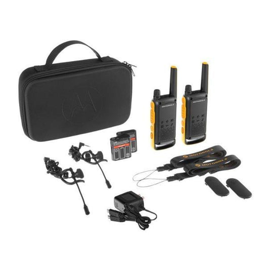 Motorola talkabout t82 extreme twin pack ricetrasmittente 16 canali nero, arancione - 59T82EXPACK