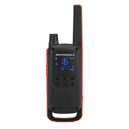 Motorola talkabout t82 ricetrasmittente 16 canali 446 - 446.2 mhz nero, arancione - 59T82PACK