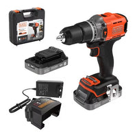 Trapano percussione black & decker bcd383d2xk-qw power connect