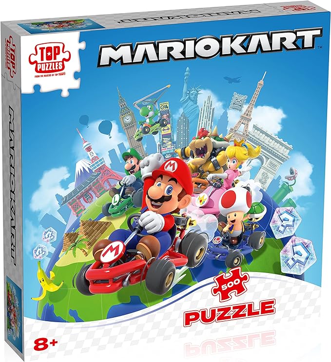 Puzzle MARIO KART IN GIRO PER IL MONDO  500 PEZZI