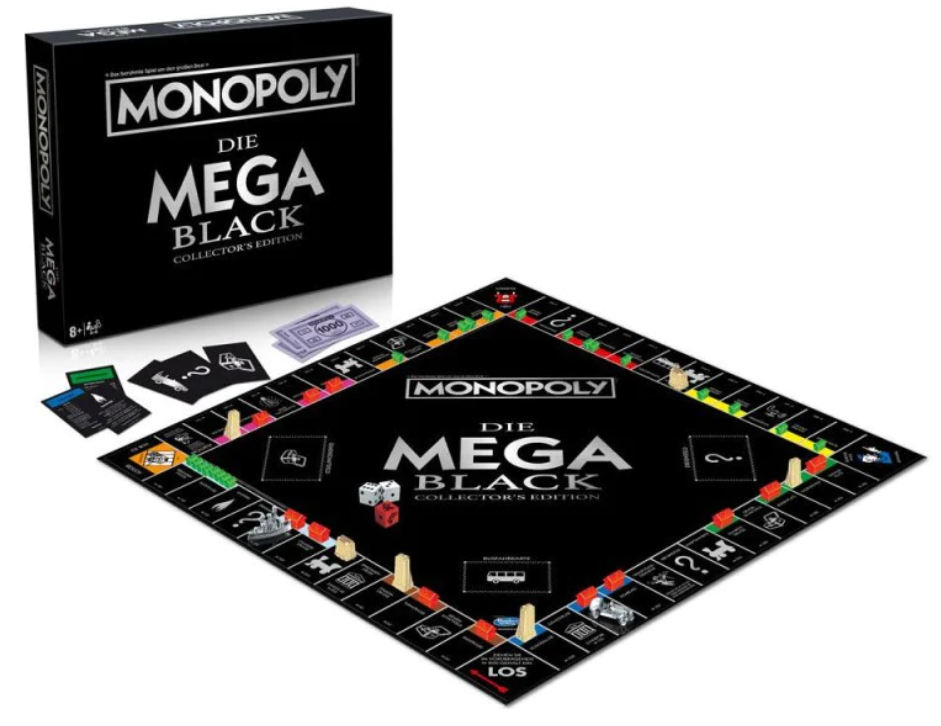 Gioco in scatola MONOPOLY Edizione MEGA MONOPOLY BLACK EDITION