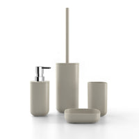 Set accessori bagno tortora opaco