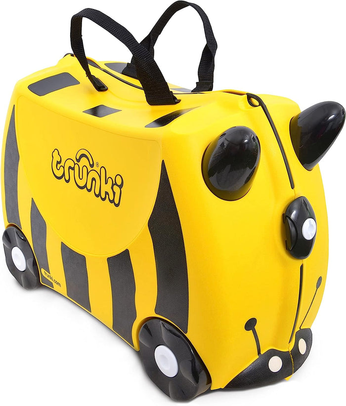 Trunki valigia cavalcabile per bambini – trolley bambini bagaglio a mano – valigia cavalcabile ape bernard (giallo) - tr0044-gb