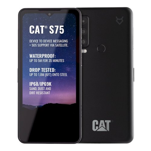 Smartphone cat cs75-dab-roe-nn s75 satellite connected black