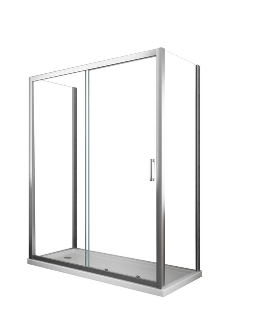 BOX CABINA DOCCIA 3 LATI 2 FISSI E UNO SCORREVOLE 65-67,5x125-130x65-67,5