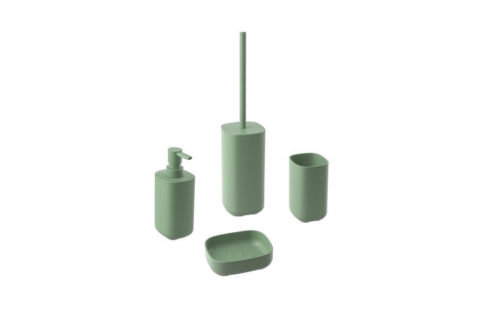 Set accessori bagno verde cactus