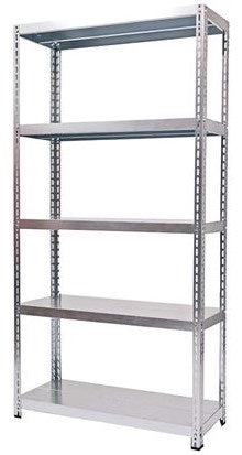 SCAFFALE KIT UNISHELF 40X100 GRIGIO MONT.LUNGO 10/10