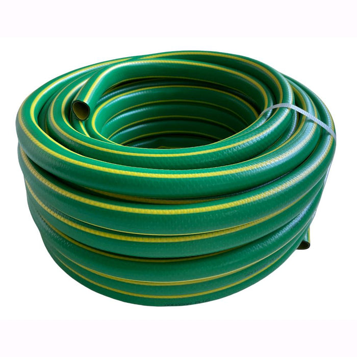 Tubo innaffio per irrigazione 4 strati antialga Verde Flessibile 1/2" da 15 mt