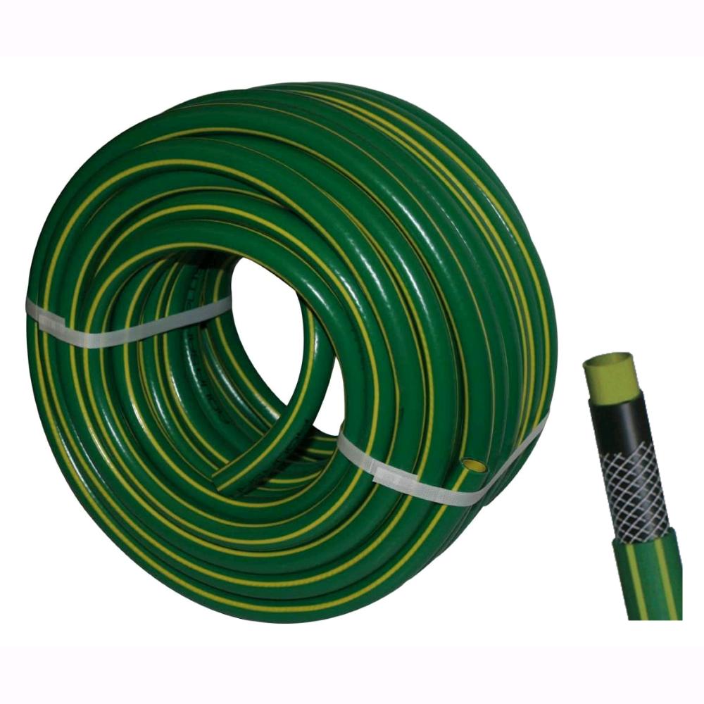 Tubo innaffio per irrigazione 4 strati antialga Verde Flessibile 5/8" da 25 mt