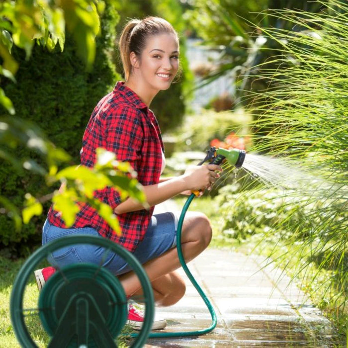 Tubo innaffio per irrigazione 4 strati antialga Verde Flessibile 1" da 25 mt