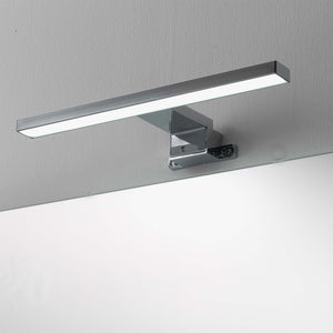 Lampada a led per specchio da bagno cm 30 cromata per applicazione a muro