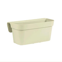 Vaso da Balcone Salvia 38x15x18H cm Balconiera Cassetta per Ringhiere e Parapetti