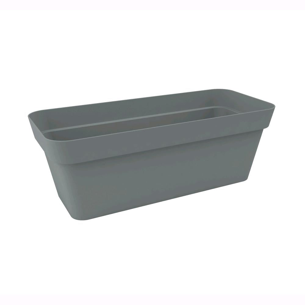 Vaso Cassetta 49x17x14 cm Tortora Fioriera Balconiera 8 Litri interni ed esterni