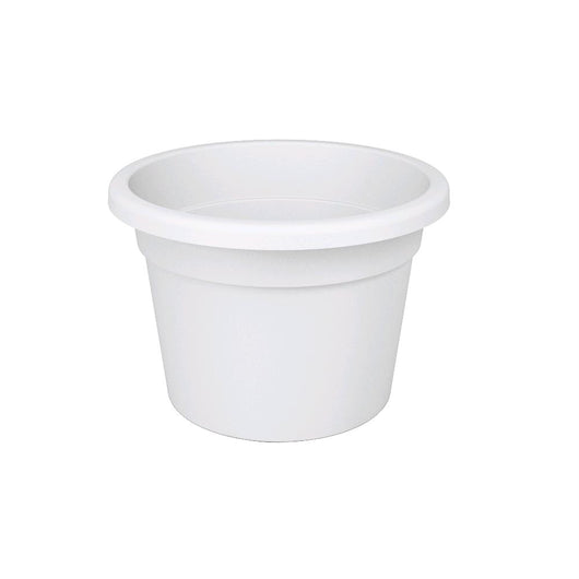 Vaso Tondo in Plastica PPL Colore Bianco Diametro 30 cm Altezza 21 cm 8,8 Litri 