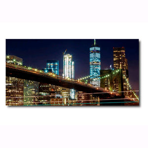 Canvas Stampato Alta risoluzione 50x100 cm NEW YORK Telaio in Legno Tela in cotone