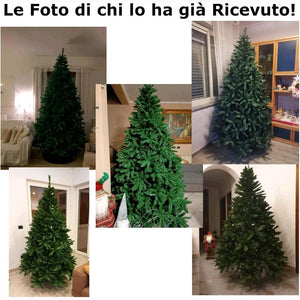 Albero di Natale Mod. FROSTY GREEN 180 cm Colore Verde SUPERFOLTO 1110 rami