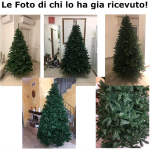 Albero di Natale Mod. FROSTY GREEN 300 cm Colore Verde SUPERFOLTO 3502 rami