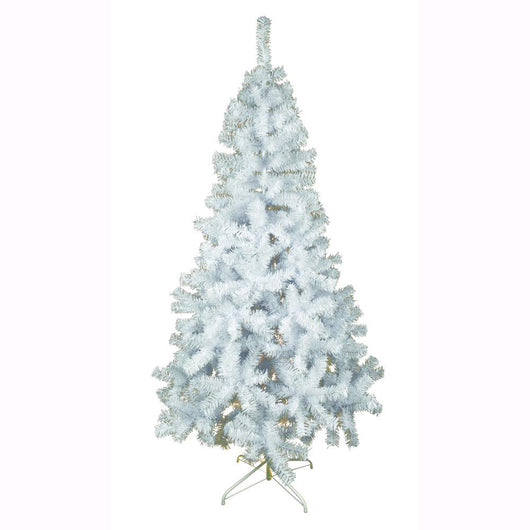 Albero di Natale Bianco ARTIC 120 cm 200 Rami Fissi Apertura ad Ombrello F4960